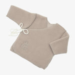 Babyjacke „Schaf“ mit Stickerei; beige