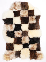 Genähtes Schaffell 'Patchwork' XXL