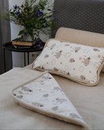 Kinderdecke „Zimt“ aus Kamelhaar & Merinowolle | zweilagig