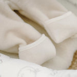 Baby-Strampler „Schaf“; Ecru