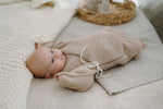 Babyjacke „Schaf“ mit Stickerei; beige