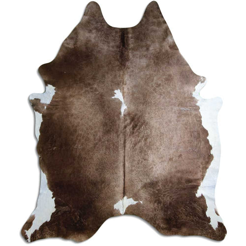 Braun-Weißes Kuhfell XXXL