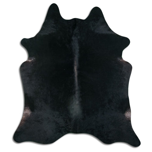Schwarzes Kuhfell L