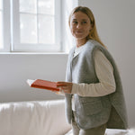 Merino Weste ''Island'' Grau