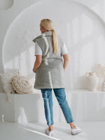 Merino Weste ''Wave'' Grau