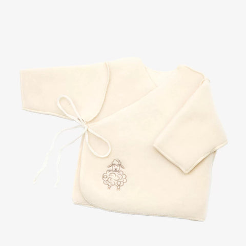 Babyjacke „Schaf“ mit Stickerei; ecru