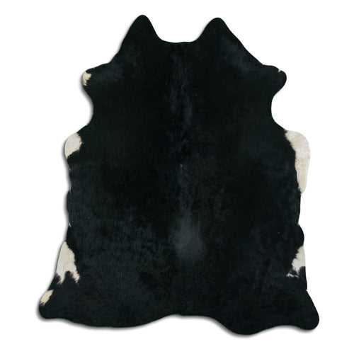 Schwarzes Kuhfell L