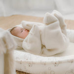 Baby-Strampler „Schaf“; Ecru